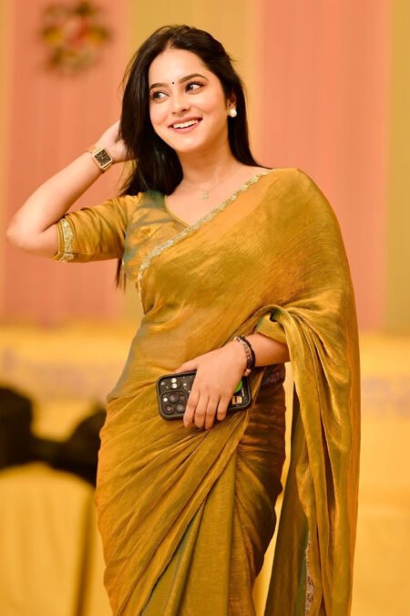 LUXURIOUS TWO-TONE FENDY CHIFFON SAREE