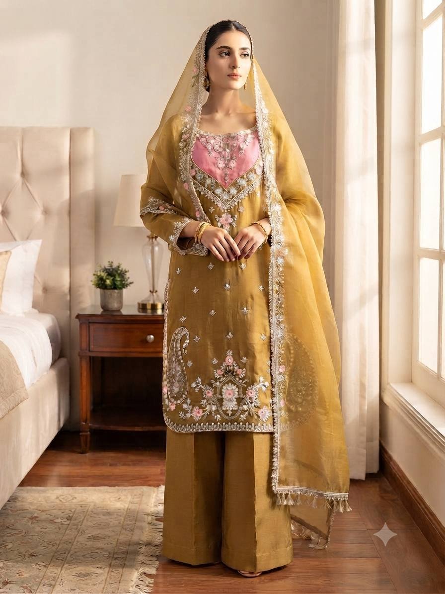 Premium Simmer Palazzo Set | Sequin Work by Action Oriented - Image 5