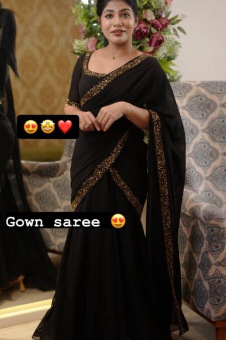 DESIGNER LOOK PARTY WEAR GOWN SAREE