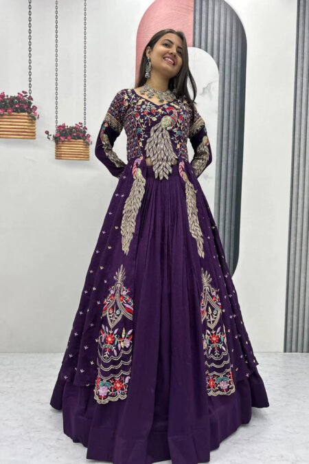 FESTIVAL SPECIAL EMBROIDERED SHRUG STYLE LEHENGA CHOLI