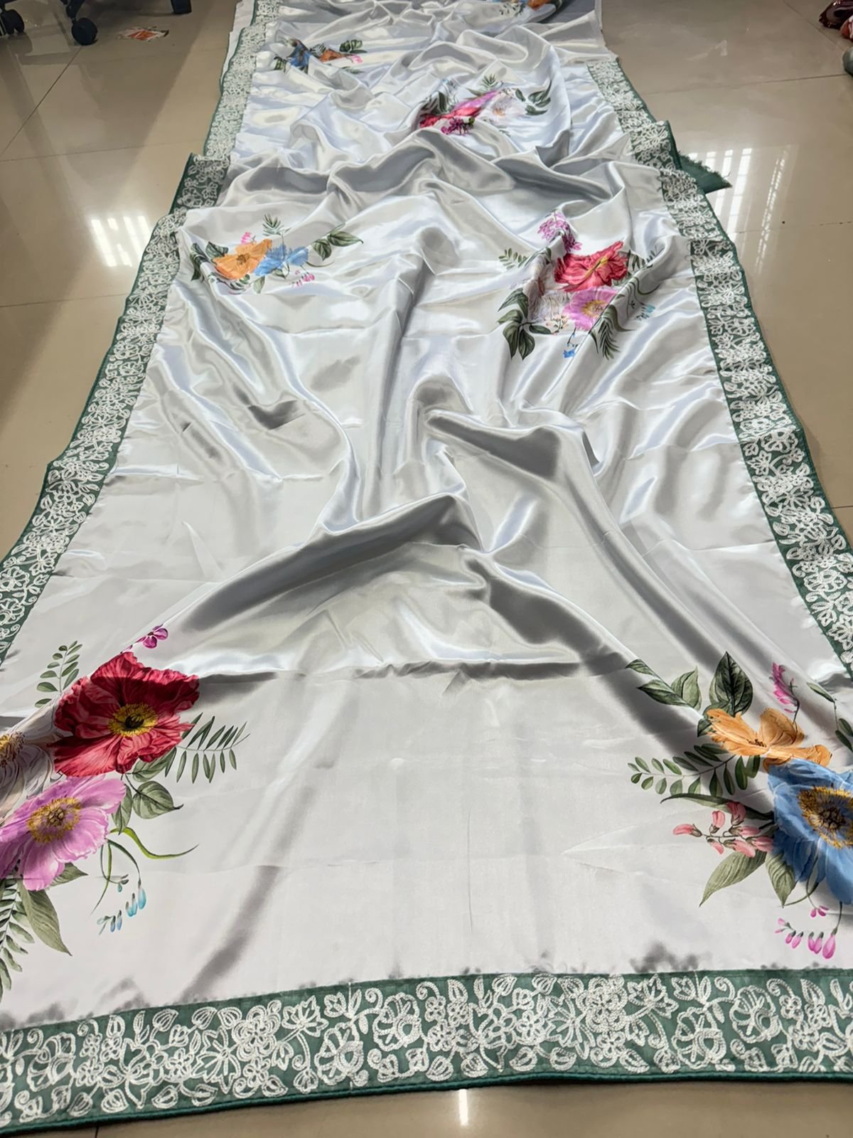 Madhuri White Satin Silk Floral Digital Print Saree with Embroidered Lace Border 6 WhatsAppImage2025 04 09at17.47.47 3