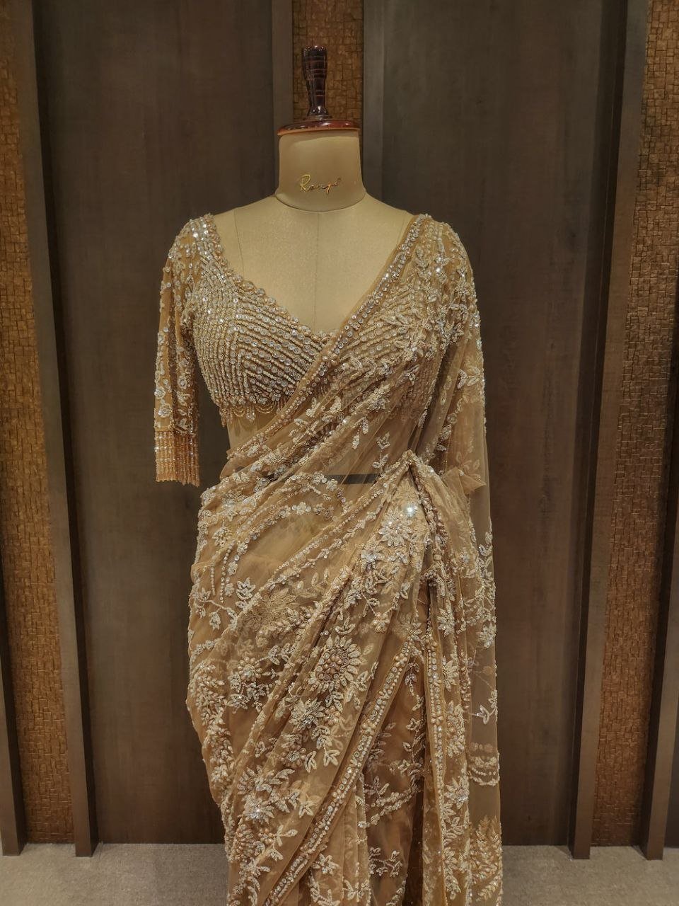 Bollywood Designer Heavy Sequins Embroidered Butterfly Net Saree with Zalar 14 photo 2026 09 08 15 03 15