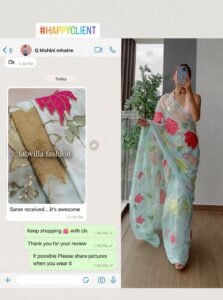 Happy Client Saree Showcase Happy Client Saree Showcase