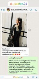 Happy Client in Embroidered Anarkali Happy Client in Embroidered Anarkali